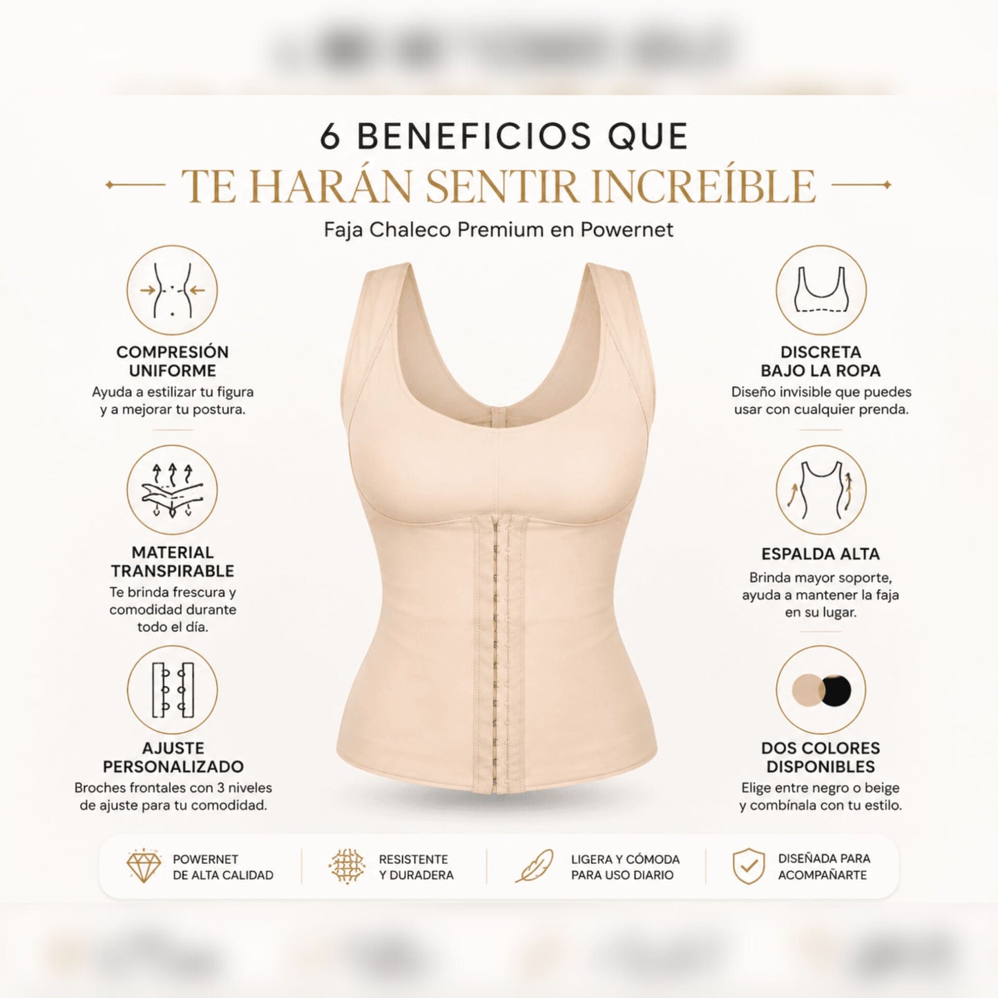 Faja Chaleco Premium