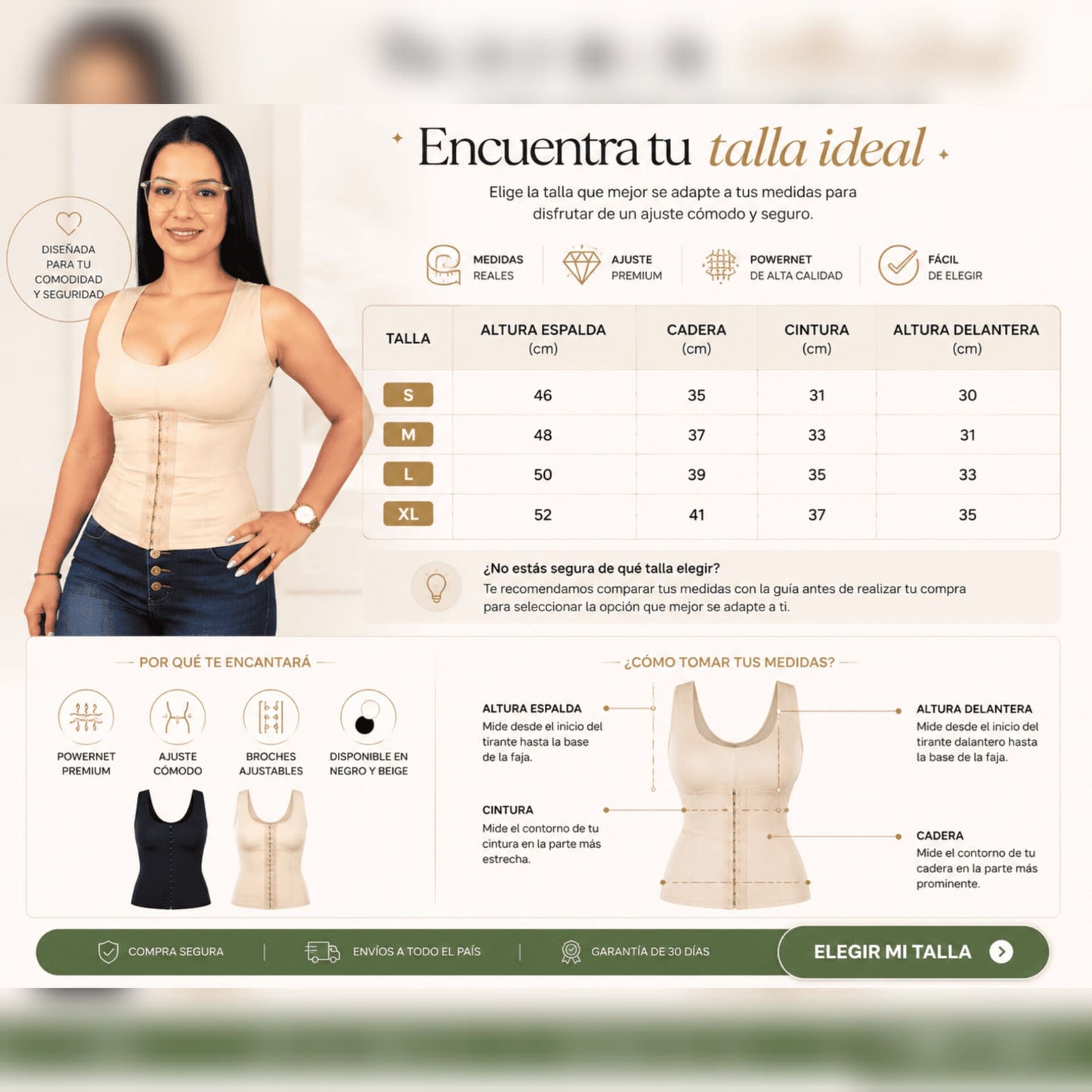 Faja Chaleco Premium